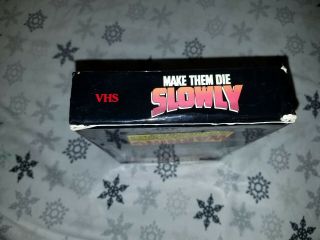 Make Them Die Slowly Big Box VHS Rare oop Thriller video 2