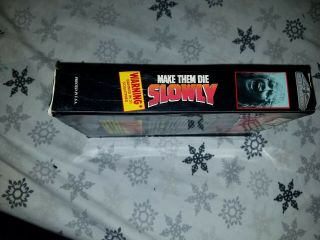 Make Them Die Slowly Big Box VHS Rare oop Thriller video 4