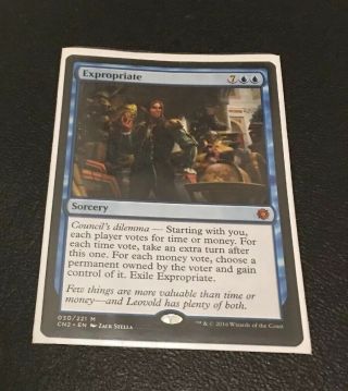 Mtg Expropriate - Magic The Gathering Rare Mythic Sorcery Card Nm Blue