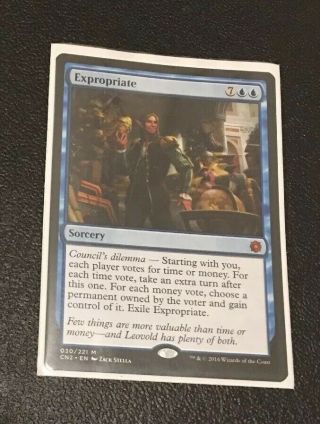 MTG EXPROPRIATE - Magic The Gathering Rare Mythic Sorcery Card NM Blue 3