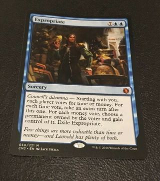 MTG EXPROPRIATE - Magic The Gathering Rare Mythic Sorcery Card NM Blue 4