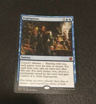 MTG EXPROPRIATE - Magic The Gathering Rare Mythic Sorcery Card NM Blue 5