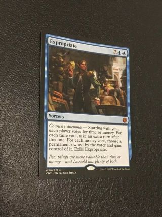 MTG EXPROPRIATE - Magic The Gathering Rare Mythic Sorcery Card NM Blue 6