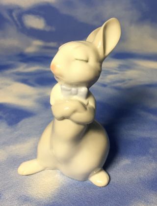 Rare 4 " Nao By Lladro " Grumpy Bunny " Rabbit Porcelain Figurine 1528 2005 Euc