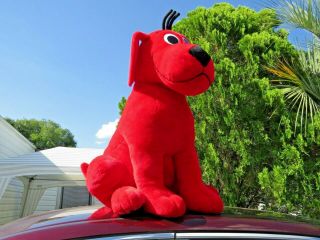 Rare Jumbo Giant Clifford The Big Red Dog Plush Stuffed Animal Doll Huge