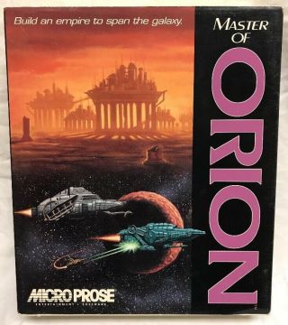 Rare Master Of Orion Big Box Ibm 3.  5 " Floppy Pc Game Micropose Complete