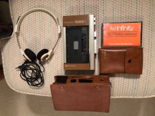 Rare Infinity Intimate Stereo,  Fully Functional,  Fm Module,  Leather Case