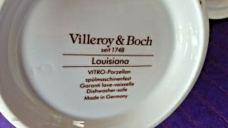 Rare VILLEROY & BOCH LOUISIANA Tall Coffee Pot Tea Flowers with Pear Lid 4