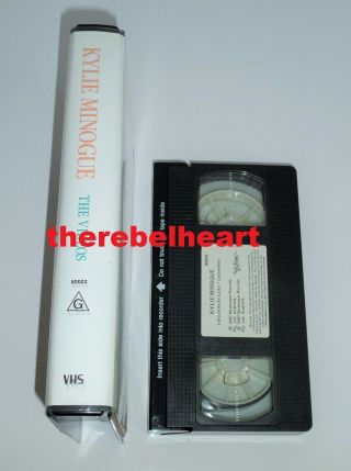 KYLIE MINOGUE The Videos 1988 AUSTRALIAN VHS CASSETTE I Should Be So Lucky RARE 3