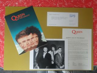 Rare Queen Freddie Mercury Press Release Promo Kit The Miracle 1989 With Photos