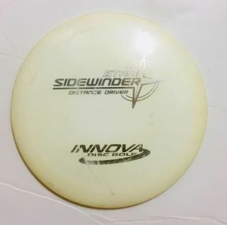 Sidewinder Star Innova Disc Golf White Distance Driver Oop Rare Pre Flight No