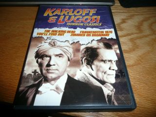 Karloff & Lugosi Horror Classics (dvd,  2009,  2 - Disc Set) Rare Oop