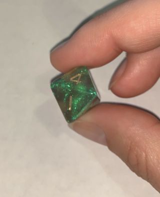 Crystal Caste Fire Opal Smoke Light D8 Oop And Rare Dice