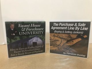 Vacant House And Foreclosure University Cameron Dunlap 15 Cds 1dvd Rare