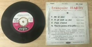 RARE FRENCH EP FRANCOISE HARDY J ' SUIS D ' ACCORD 1st SLEEVE 2