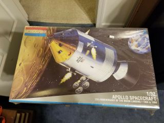 25th Anniversary Monogram 1/32 Apollo Spacecraft 1969 - 1994 Model Set Nasa Rare
