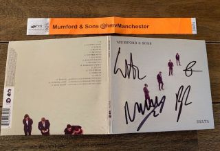 Rare Mumford & Sons Signed Delta Cd Autographed Mumford And Sons Auto In Person