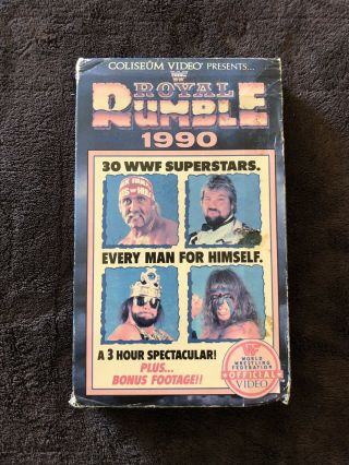 Wwf - Royal Rumble 1990 Wwe Coliseum Video Hulk Hogan Rare