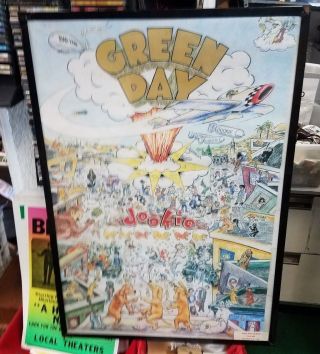 Green Day Poster 1994 Rare Vintage Collectible Oop Live