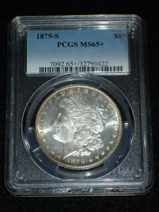 Us Silver Morgan Dollar 1879 S $1 Pcgs Ms65,  Wonderful Luster & Rare Grade N/r