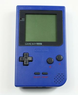 Blue Nintendo Gameboy Pocket Rare Mbg - 001 &