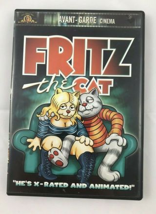 Fritz The Cat Dvd 2001 Avant Garde Cinema Animated 70s Cartoon Rare Htf Oop