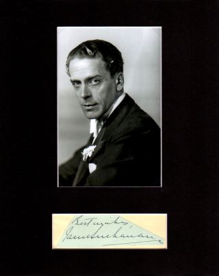 Jack Buchanan Matted Autograph & Photo The Band Wagon Goodnight,  Vienna Rare 2