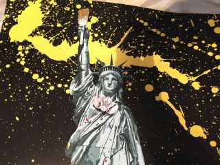 Mr brainwash statue of liberty rare large poster print 914mm H x 610mm W 4