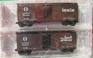 2 Micro Trains Atsf Grand Canyon Line Box Cars Special Rare.  Scroll Down