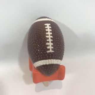 Nora Fleming " Old Style " Football Mini W/nf Initials - Retired & Rare