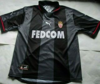 As Monaco 2001 2002 Away Shirt Rare Fedcom Classic (xl)
