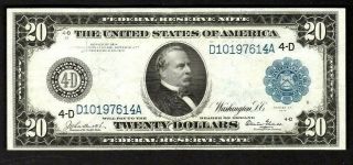 1914 $20 Cleveland Ohio Frn ( (rare Glass Signature))