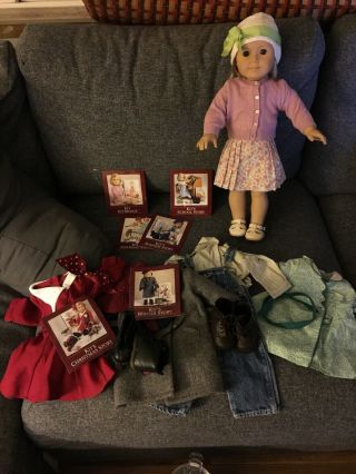 Kit Kittredge American Girl Doll Bundle And Many Rare Outfits Pleas (retired)
