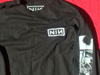 Nine Inch Nails Rare Embroidered Sweatshirt Medium Never Worn