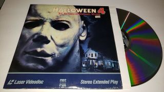 Halloween 4: The Return Of Michael Myers Laserdisc Very Rare Vintage 1988