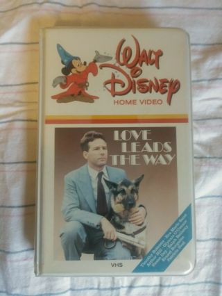 Walt Disney Home Video Love Leads The Way 1984 White Clamshell Rare Vhs Vintage