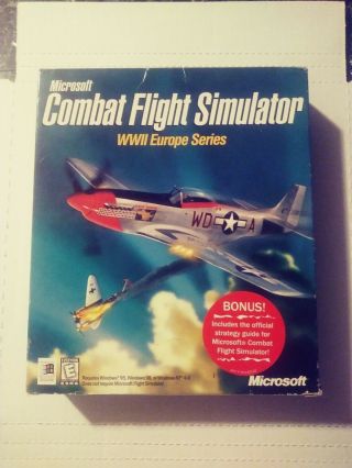 Microsoft Combat Flight Simulator: Wwii Europe Series (pc,  1998) Big Box - Rare
