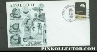 Vintage Rare Fdc Envelope Stamped Apollo 11 Moon Landing Neil Armstrong