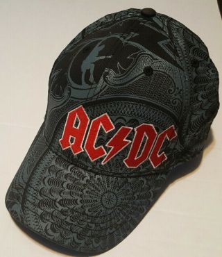 Rare Ac/dc Rockware Hat Tek Flex One Size Fits Most Cap 2009
