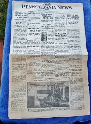 1931 Pennsylvania Railroad News - Rare Employee Newspaper Eastern Region,  Ny Pa