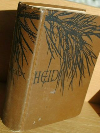 Rare 1889 Heidi:her Years Wandering Learning,  By Louise Brooks Vols.  1,  2,  669 Pg