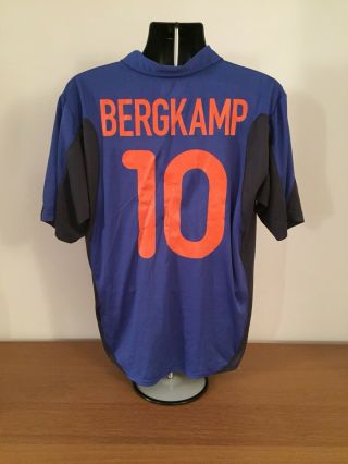 Holland Away Shirt 2000/02 Bergkamp 10 Large Vintage Rare Netherlands