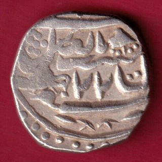Jesalmer State - Ry 22 - Bird & Umbrella - One Rupee - Rare Silver Coin I6