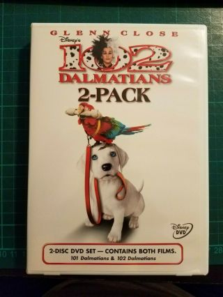 101 Dalmatians &102 Dalmatians (dvd,  2001,  2 - Disc Set) 2 - Pack - Rare