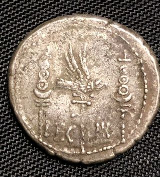 Roman Silver Coin Marc Anthony Galley/Legionary Denarius 32BC rare VF - XF,  bonus 4