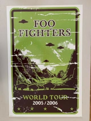 Foo Fighters,  World Tour 2005/2006 Rare Authentic 2005 Poster,  Last One
