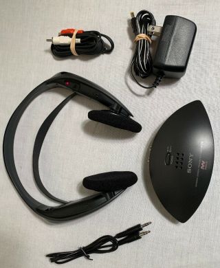 Rare - Sony Mdr - If120 Wireless Headphones,  Tmr - If125r Receiver,  Power Adapter