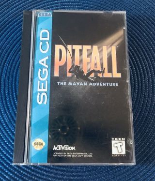 Rare Pitfall: The Mayan Adventure (sega Cd,  1994) Complete Cib