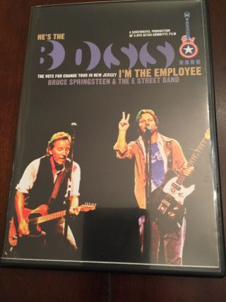 Bruce Springsteen Vote For Change Tour Dvd,  R Rare Dvd,  R Fan Made