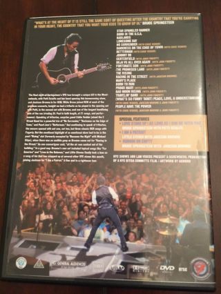 Bruce Springsteen Vote For Change Tour DVD,  R RARE DVD,  R Fan Made 2